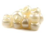 50270 ナチュラル パール 9x6mm(標準) バレル ポニービーズ (100個)【在庫状況：★★☆】