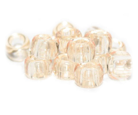 50276 シャンパン 透明 9x6mm(標準) バレル ポニービーズ (100個)【在庫状況：★☆☆】