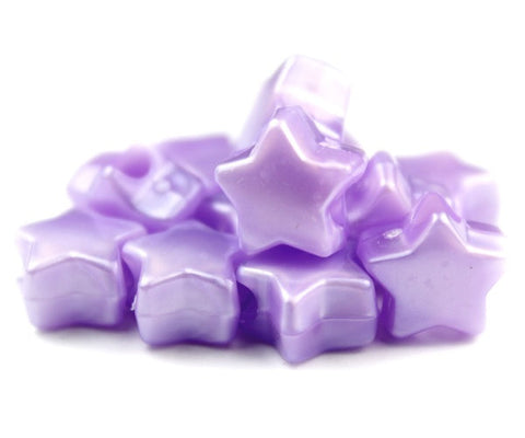 50322 ライト パープル パール 13mm スター ポニービーズ (50個)【在庫あり：★★☆】