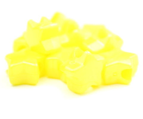50342 イエロー パール 13mm スター ポニービーズ (50個)【在庫あり：★☆☆】