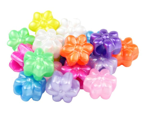 50348 ミックス パール 13mm フラワー ポニービーズ (50個)【在庫状況：★★☆】