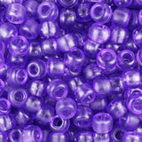 50744 アメジスト つや消し 9x6mm(標準) バレル ポニービーズ (100個)【在庫状況：★☆☆】