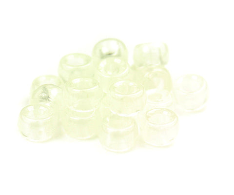 51023 蓄光 6.5x4mm ミニ バレル ポニービーズ (200個)【在庫状況：★★★】