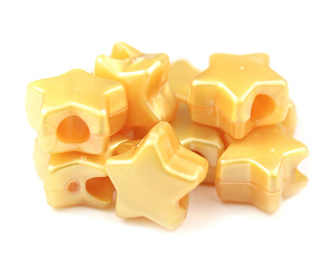 54020 ゴールド パール 13mm スター ポニービーズ (50個)【在庫状況：★☆☆】