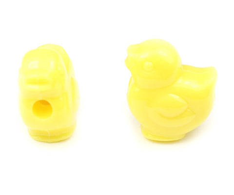 57043 イエロー 不透明(Opaque) 22mm ヒヨコ ポニービーズ (10個)【在庫あり：★☆☆】