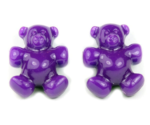 57067 プラム ネオン ブライト 25mm テディベア ポニービーズ (10個)【在庫あり：★☆☆】