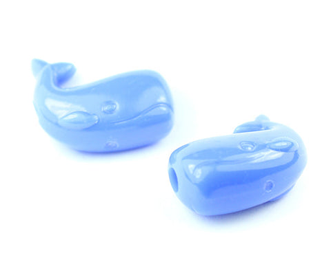 57152 ツルニチニチソウ 不透明(Opaque) 25mm クジラ ポニービーズ (10個)【在庫あり：★☆☆】