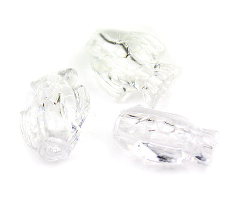 57167 クリスタル 透明 25mm サカナ ポニービーズ (10個)【在庫あり：★☆☆】