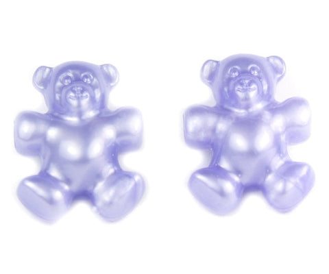 57247 ライト パープル パール 25mm テディベア ポニービーズ (10個)【在庫あり：★☆☆】