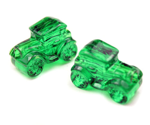 57294 エメラルド グリーン 透明 25mm クルマ ポニービーズ (10個)【リクエスト入荷】