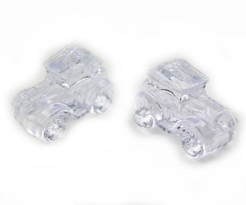 57295 クリスタル 透明 25mm クルマ ポニービーズ (10個)【リクエスト入荷】