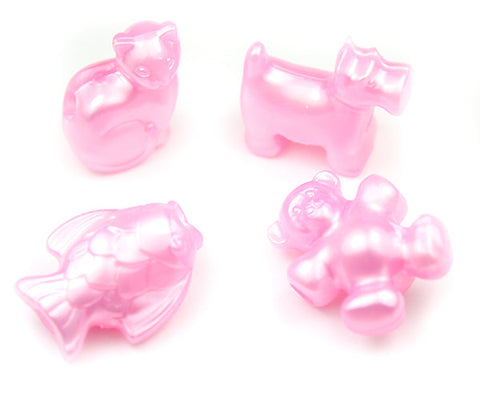 57336 ライト ピンク パール 25mm ペット ポニービーズ (10個)【在庫あり：★☆☆】