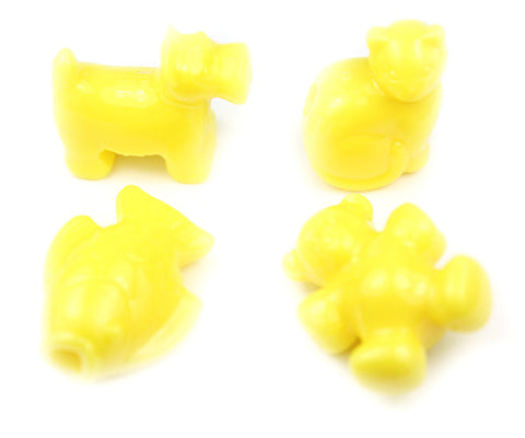 57348 イエロー 不透明(Opaque) 25mm ペット ポニービーズ (10個)【リクエスト入荷】