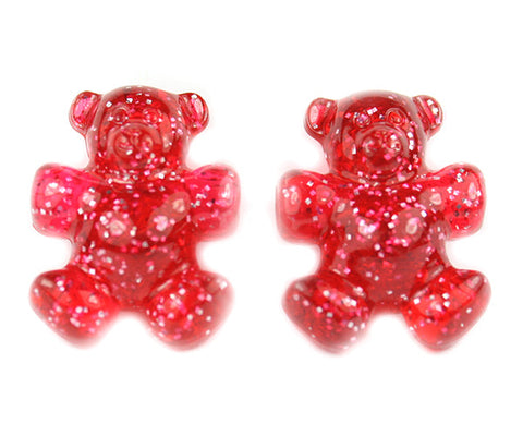 57383 ルビー レッド 閃光(Sparkle) 25mm テディベア ポニービーズ (10個)【在庫あり：★☆☆】