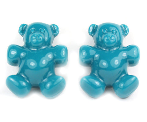 57390 ダーク ティール 不透明(Opaque) 25mm テディベア ポニービーズ (10個)【リクエスト入荷】