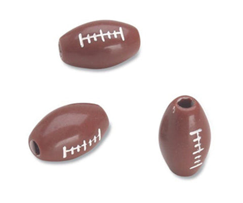 58001 ブラウン 12mm American Football Design Beads (12個)【リクエスト入荷】